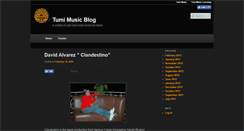 Desktop Screenshot of blog.tumimusic.com