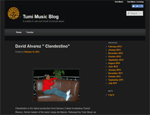 Tablet Screenshot of blog.tumimusic.com
